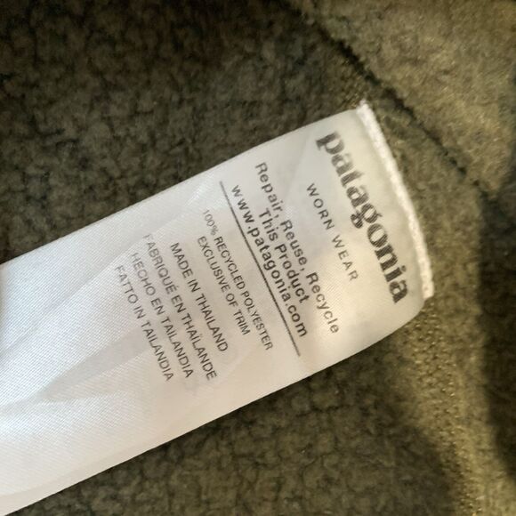 Patagonia Better Sweater Mens S Green 1/4 Zip Fleece Pullover Outdoors Pocket - Picture 10 of 10
